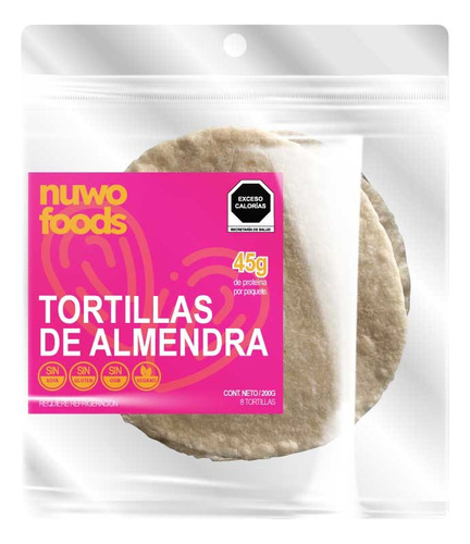 Tortillas De Harina De Almendra Servegano® 200g, 8 Tortillas