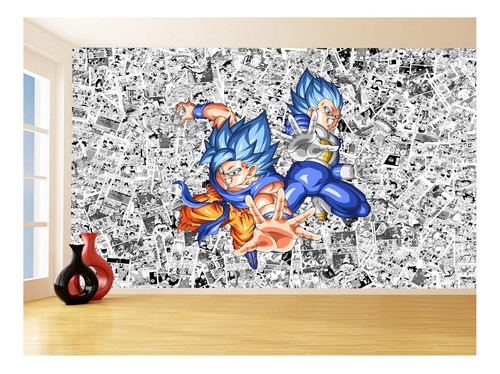 Papel De Parede Dragon Ball Goku Página Manga 3,5m Dbz525