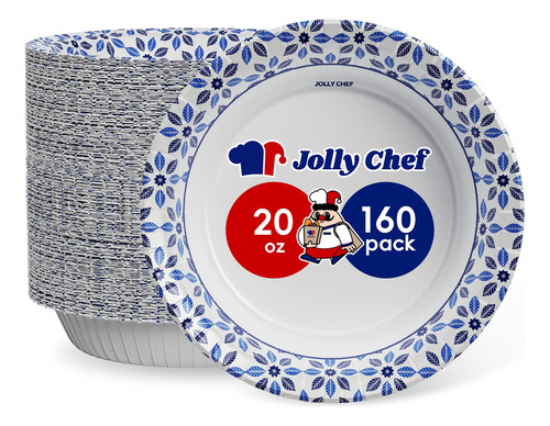 Bowls De Cuenco Jolly Chef 160 Cuencos De Papel De 20 Oz A P