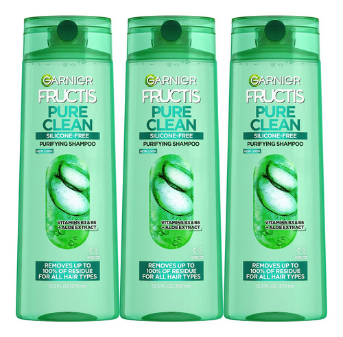  Garnier Fructis Puro Limpio Purificador Champú Siliconefree