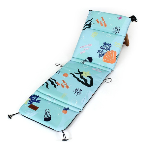 Imagen 8 de 10 de Reposera Plegable Kids Chilly Diseño Aqua