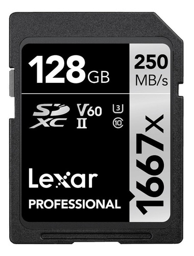 Cartão de memória Lexar LSD128CB1667  Professional 1667x 128GB