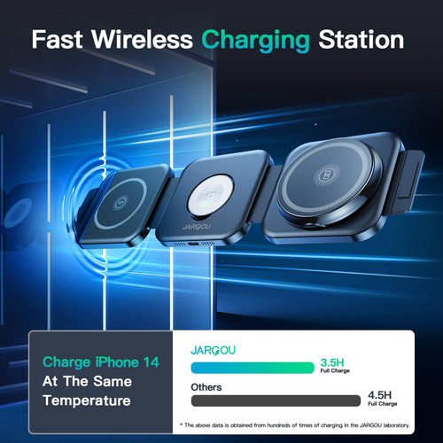 Estación De Carga 3 En 1 Para iPhone, AirPods Y Apple Watch