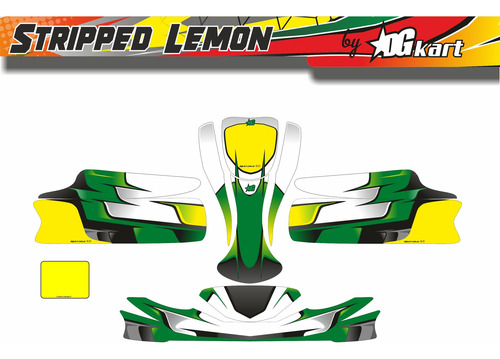 Calcos Karting Laminadas Brillante - Stripped