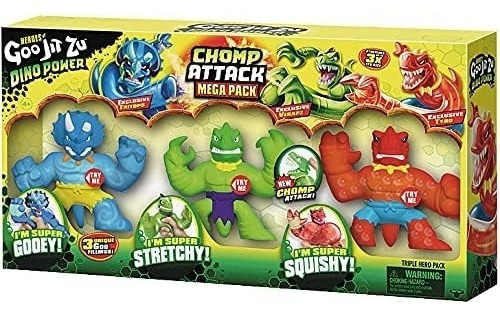 Figuras De Acción Heroes Goo Jit Zu Dino Power X3