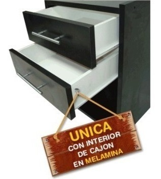 Imagen 5 de 7 de Mercadomuebles Mesa De Luz 2 Cajones Somos Fabricantes