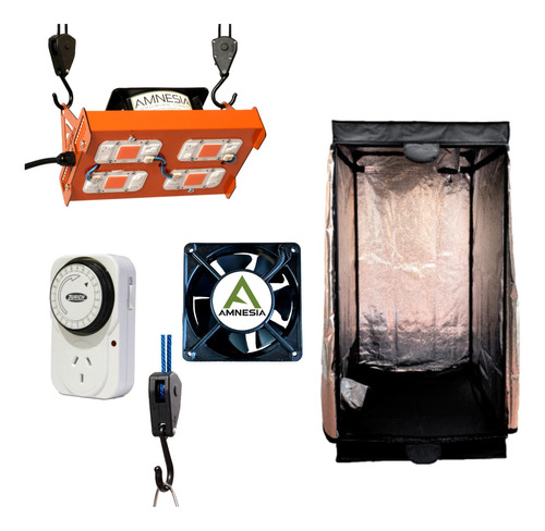 Combo Full Kit Indoor Led Carpa 60x60 + Led 200w Completo