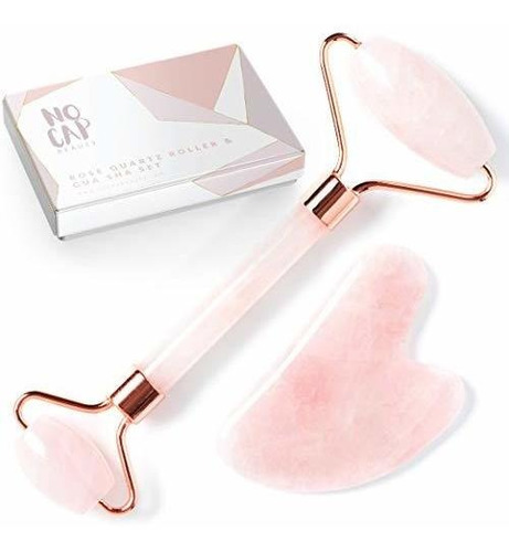 Imagen 1 de 7 de Cuidado Facial Producto Cosmético De Cuarzo Rosa Con Rodill