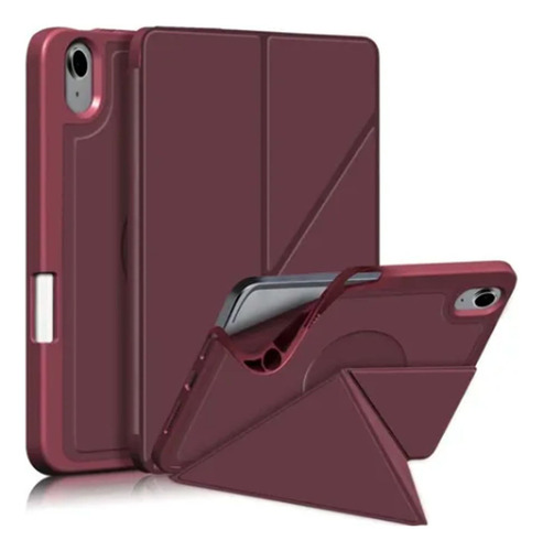 Funda Teknet Para iPad Mini 7 2024 8.3 Magnética Silicon Color Vino