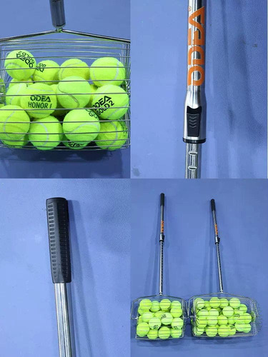 Canasto Recoge Pelotas Odea 72 Pelotas Tenis Padel Color Gris