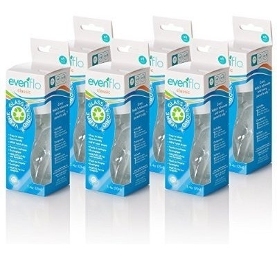 Evenflo Biberones Torsión Vidrio Classic, 4 Onzas (paquete D