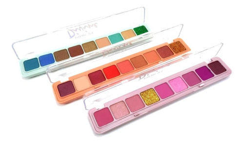 Imagen 4 de 9 de Paleta Sombras Compactas Ojos Matte Y Glitter Divine Pink 21