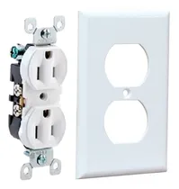 Comprar Kit 3 Tomacorrientes Dobles Polarizados Con Su Tapa 125 V