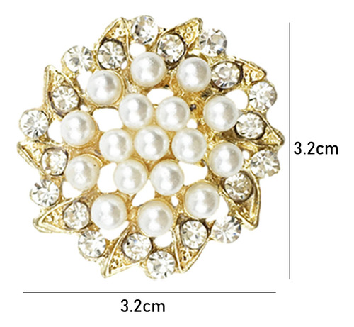 10pcs Flower Buttons Diy Craft Alloy Buttons Fashion For