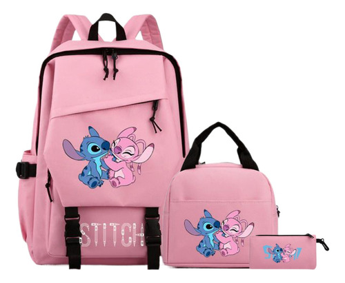 Mochila Lilo And Stitch, Bolsa De Almuerzo, Bolsa Para Lápic