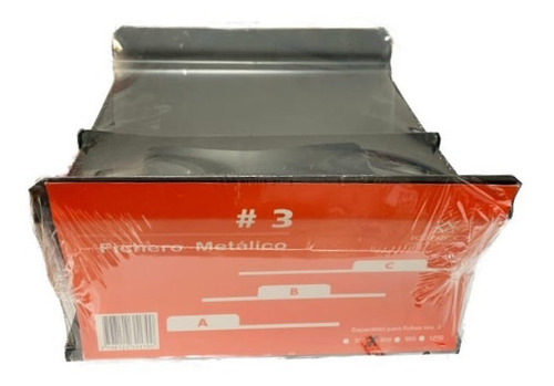 Fichero Metalico Nro 3 Para 600 Fichas Sin Tapa