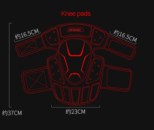Imagen 5 de 9 de Kit Protecciones Motociclista Rodilleras Fibra Carbono
