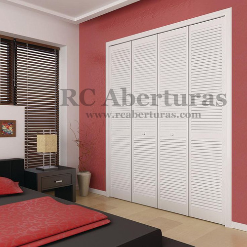 Imagen 6 de 10 de Puerta Plegable 2 Hojas En Madera, Divisoria Ambiente - Rc