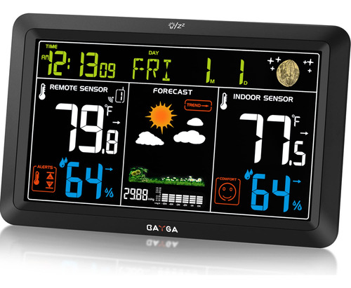 Bayga Termmetro Inalmbrico Para Interiores Y Exteriores, Est