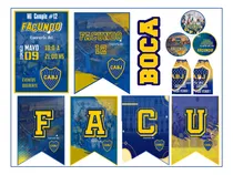 Comprar Kit Imprimible Express Personalizado - Boca Juniors