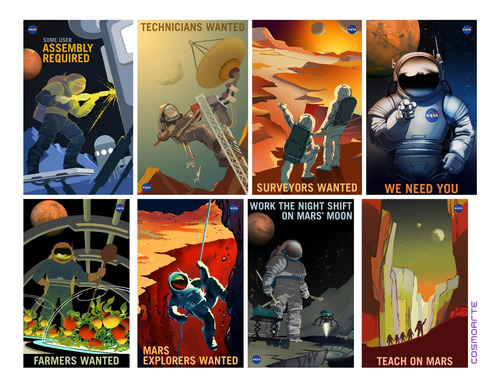 Posters Coleccionables, Serie Mars Explorers (nasa)