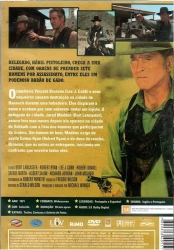 Dvd Mato Em Nome Da Lei Law Man Burt Lancaster Lacrado Class (Usado)