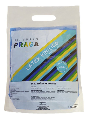 Pintura En Bolsa Azul Praga