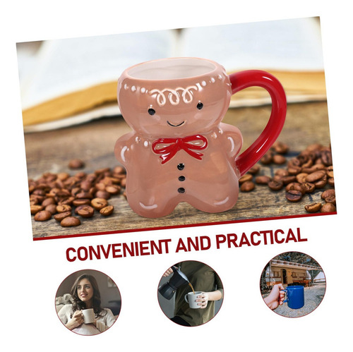 E Taza Hombre Jengibre Taza Navideña Pan Jengibre