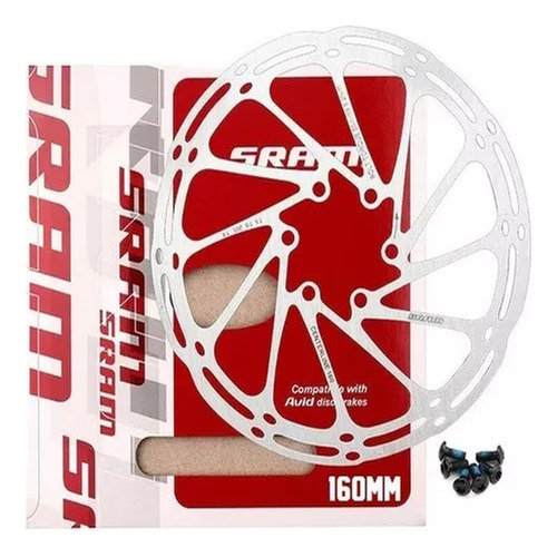 Disco Rotor De Freno Sram Centerline 160mm + 6 Pernos