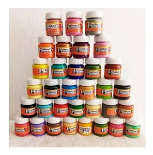 Pintura Acrilica 30ml Politec Caja Con 20 Pzas A Elegir