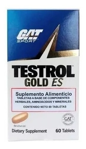 Gat Testrol Gold (60 Tabletas) Precursor Testosterona Sf Tt5 Sabor Sin Sabor Sin Sabor