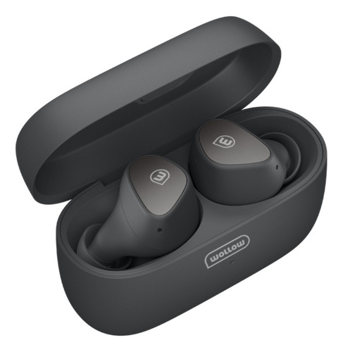 Auriculares Inalámbrico Wollow Cylon Pro Bluetooth 7 Hs Color Negro