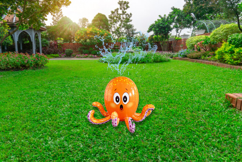 Aspersor De Agua Inflable Con Forma De Pulpo Para Niños