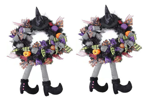 Corona De Halloween, Decoración De Halloween Para Colgar, 2