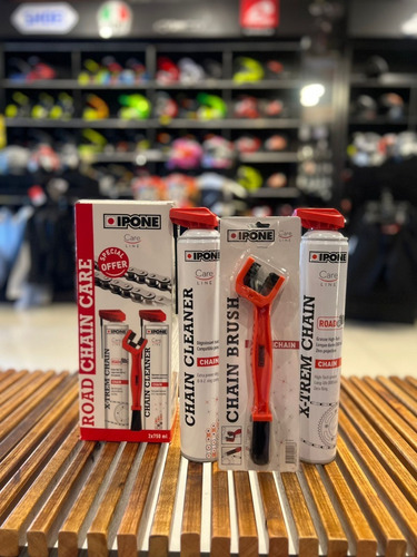 Kit Limpieza Lubricante Cadena + Cepillo Ipone Road Tmr