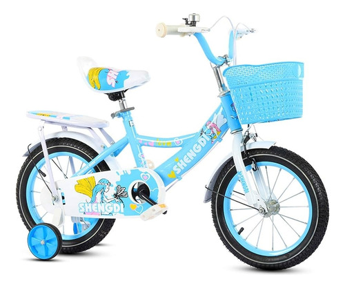 Bicicleta Infantil  Con Rueditas Rodado 16 + Canasto Armada