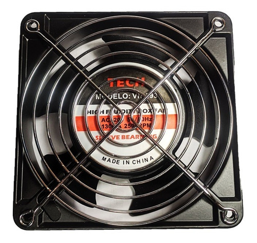 Imagen 2 de 6 de Ventilador 220v 12x12cm Con Rejilla / Eleco