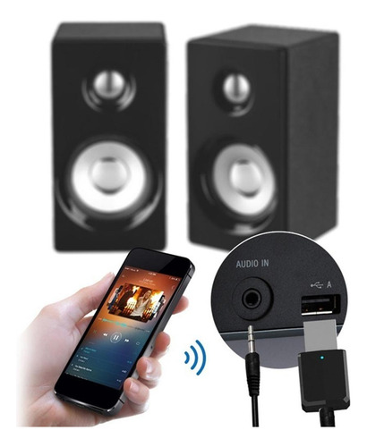 Convertidor 2 En 1 Bluetooth V5.0 Inalámbrico 10m Para