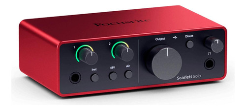 Scarlett Solo Interfaz Audio 4ta Gen Focusrite