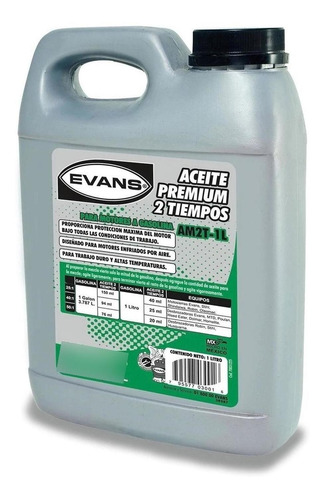 Aceite 2 Tiempos 940 Ml Evans