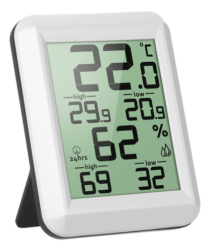 Termohigrómetro Con Monitor Lcd De °c/°f, Mini Medidor De Hu