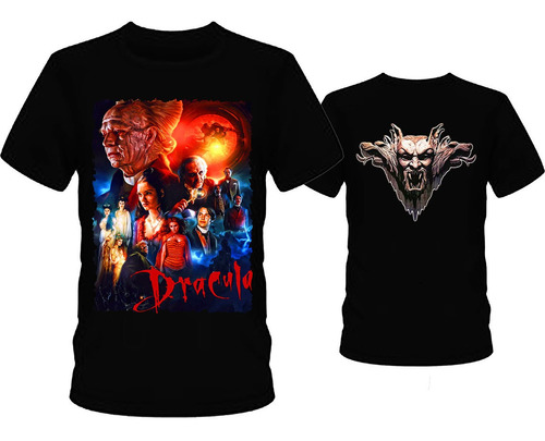 Remera Dracula 02 - Doble Estampa Digital