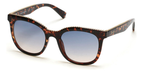 Lentes De Sol Azul Degradados Skechers Se623152w Color Havana Varilla Havana Armazón Havana