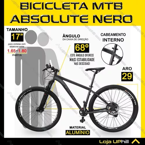 Bike Aro 29 Absolute 12v Mtb Suspensão Ar Óleo +brinde