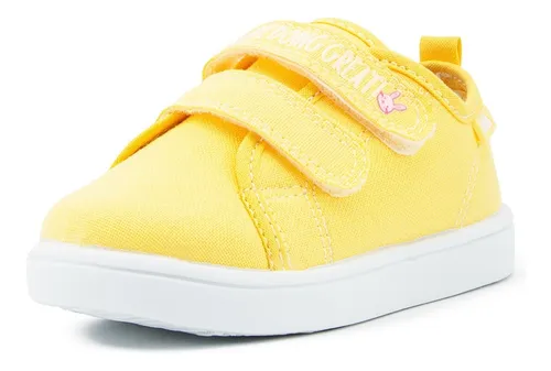 Bubble Gummers® Tenis Niña Choclo Ohio Velcro Amarillo 14-19