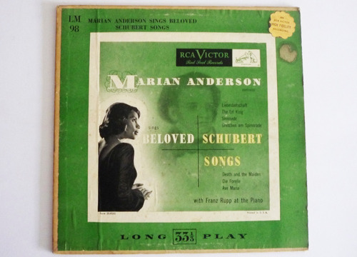 Marian Anderson - Sing Beloved Schubert Songs - Lp 10 