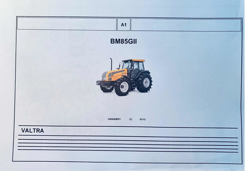 Manual De Repuestos Tractor Valtra Bm85 Gii