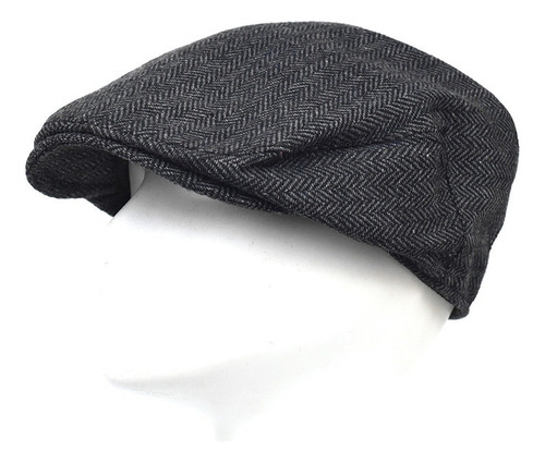 Herringbone Newsboy Caps Hombre Mujer Casual Boina Plana Gor