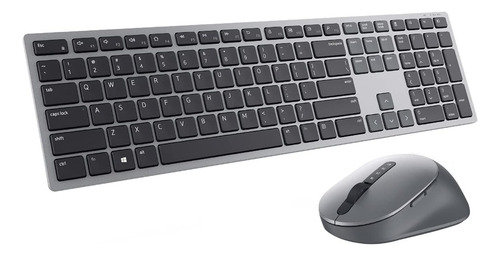 Kit Teclado Y Mouse Dell Km7321w - Español, Gris /v