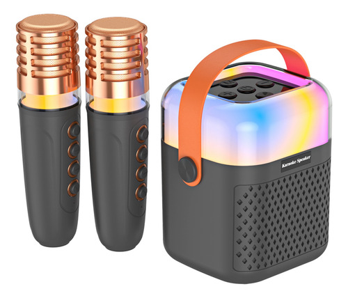 Micrófono Con Altavoz Inalámbrico Karaoke Machine 2 Micrófon